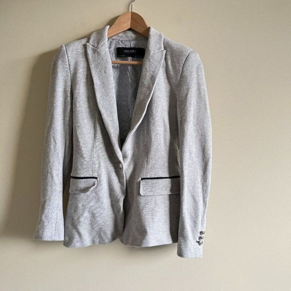 Zara Basic Collection Blazer Jacket One Button Do… - image 1
